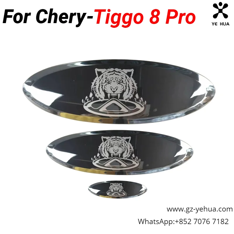 For Chery Tiggo 8 Pro 2023 2022 2021 Chery Tiggo Logo Chery Tiggo 7 Pro Black Badge Logo Emblem Grill Hood Sticker Styling