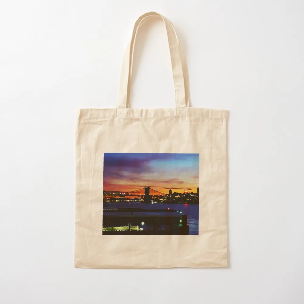 Brooklyn bridge sunrise Tote Bag sac pour femme Candy bags Customizable tote bag Lady bag Canvas Tote