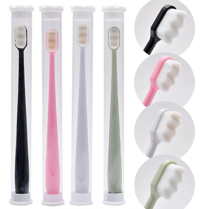 1/2 قطعة فرشاة أسنان فائقة النعومة للبالغين فرشاة أسنان فائقة النعومة شعيرات ناعمة للغاية فرشاة أسنان #1