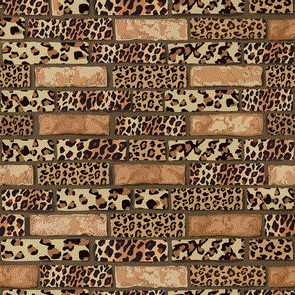 

Peel and Stick Leopard Wallpaper Brick Contact Paper Faux Leather Brick Wall Paper Self Adhesive Removable Wallpaper Vinyl Film