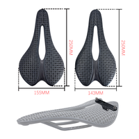 BALUGOE 3D Printed Mountain Bike Seat Cushion XC Trail AM Comfortable MTB Bicycle seat Saddle Taillight Bracket cushion Road SGS