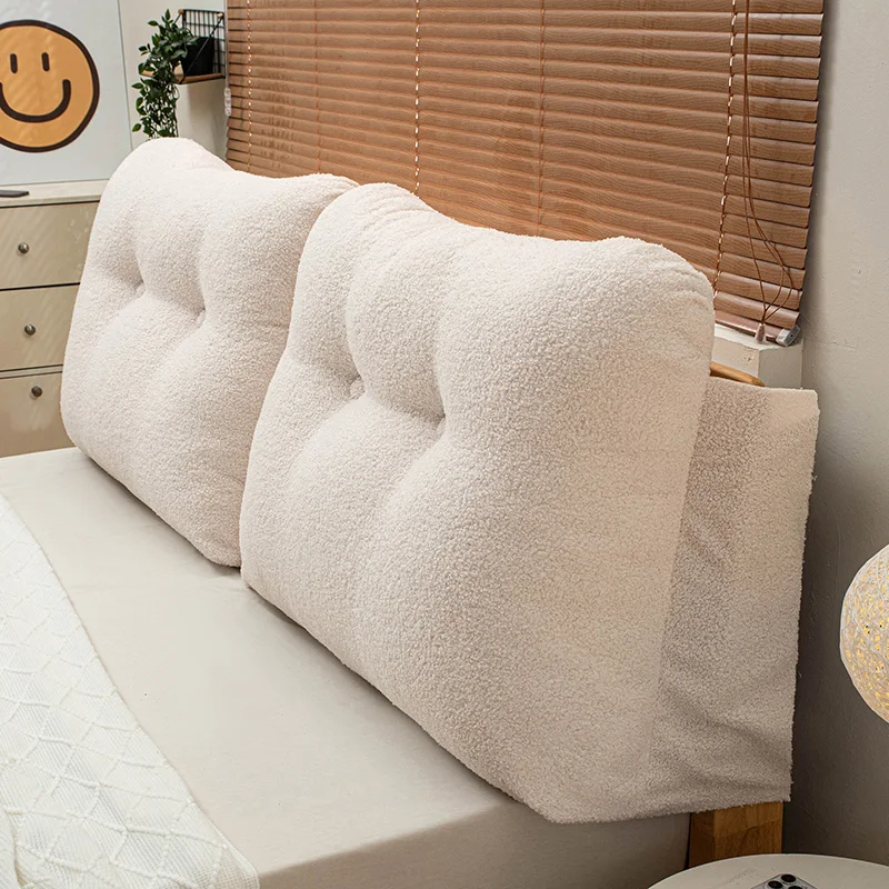 Double Removable Washable Headboard Pillow Cute Pillow Cojines Decorative Floor Cushion Headrest Cushion Large Backrest