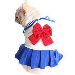 Pug Clothes Summer French Bulldog Dog Dress Princess Skirt Welsh Corgi Shiba Inu English Bulldog Costume Frenchie Dog Clothing