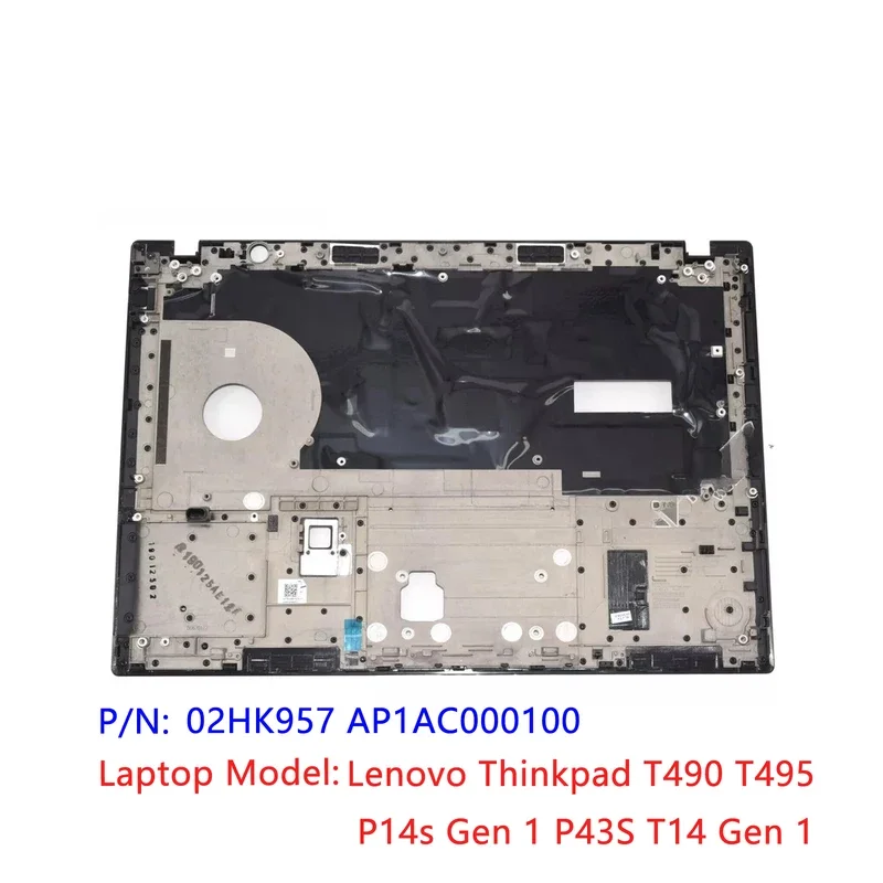 

Оригинальный новый чехол для Lenovo Thinkpad T490 T495 P14s Gen 1 P43S T14 Gen 1, упор для рук, лицевая панель клавиатуры, верхний чехол с FP 02HK957 AP1AC 000100