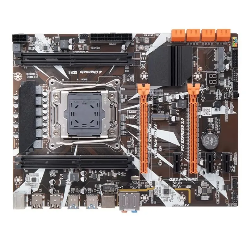 X99 Motherboard Supports Intel Xeon E5 2011 Series V3 V4 CPUs Including E5-2666 E5-2678 E5-2690 E5-2686 Desktop Motherboard