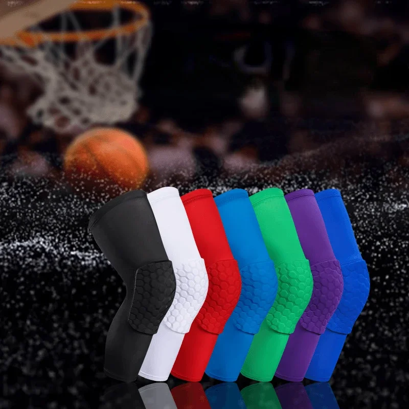 Compression Sports Knee Pads Protector Basketball Knee Brace Shooting Volleyball Supports Safety Kneepad Gym