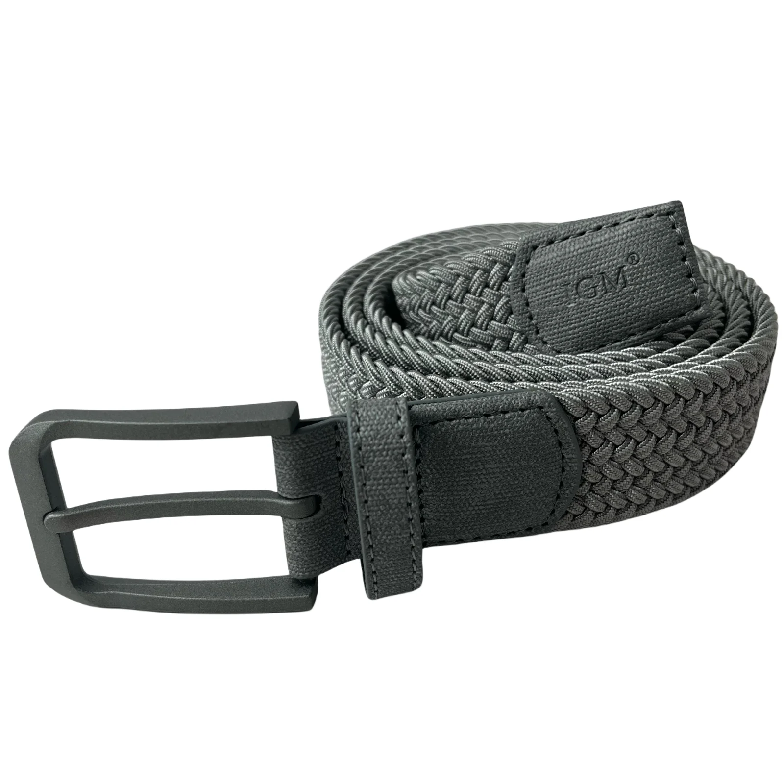 Braided Golf Belt for Men Stretchy Woven Canvas Women Belt No Hole Pin Buckle Elastic and Comfort for Casual Pants and Jeans