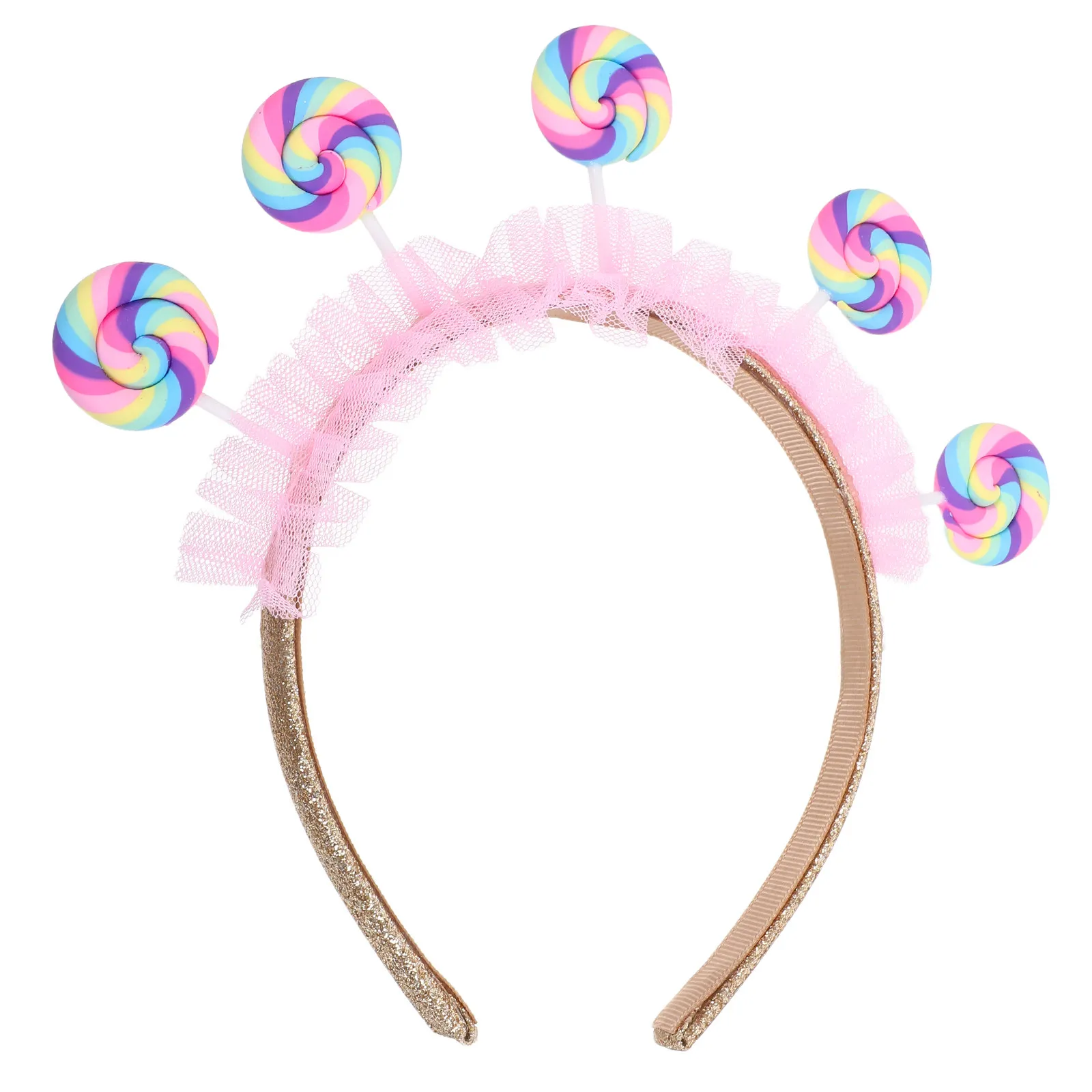

Рождественский головной убор - повязка на голову в виде мятного леденца - праздничный аксессуар для волос на рождественскую вечеринку в стиле кондитерской тематики