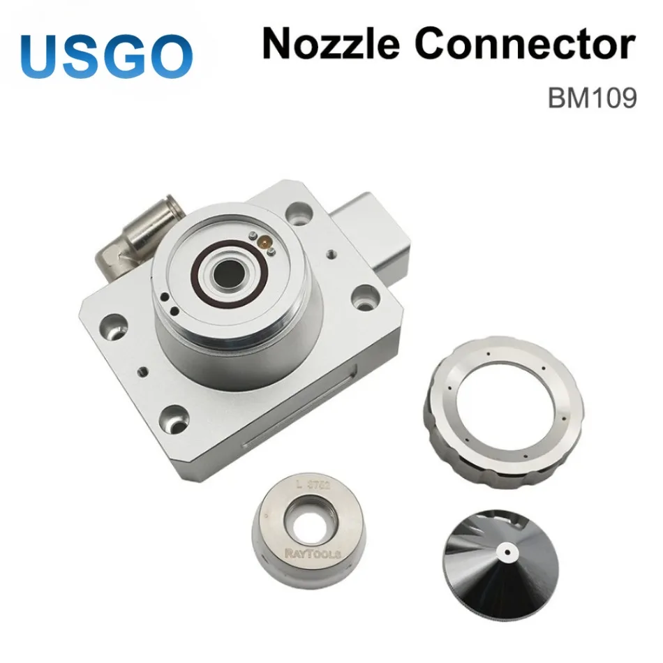 USGO Raytools BM109 Nozzle Connector Adapter Holder Seat for Fiber Laser Cutting Head Metal Sheet Cutter Machine