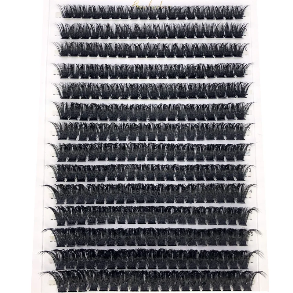 Pestañas de Visón 60D/80D 100/280 Paquetes Naturales Extensión de Pestañas 3D Volumen Ruso Racimos Individuales Herramientas de Maquillaje 2