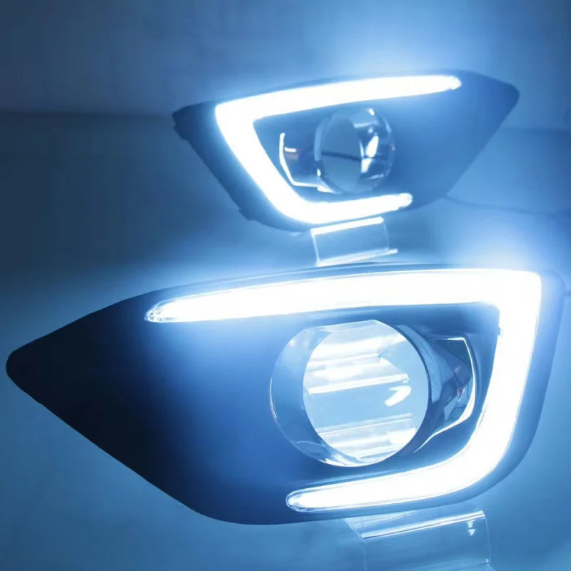 

SAAR Suitable for 17-18 Changan CS35 Light Guide Special Car LED Daytime Running Lights Night Ice Blue