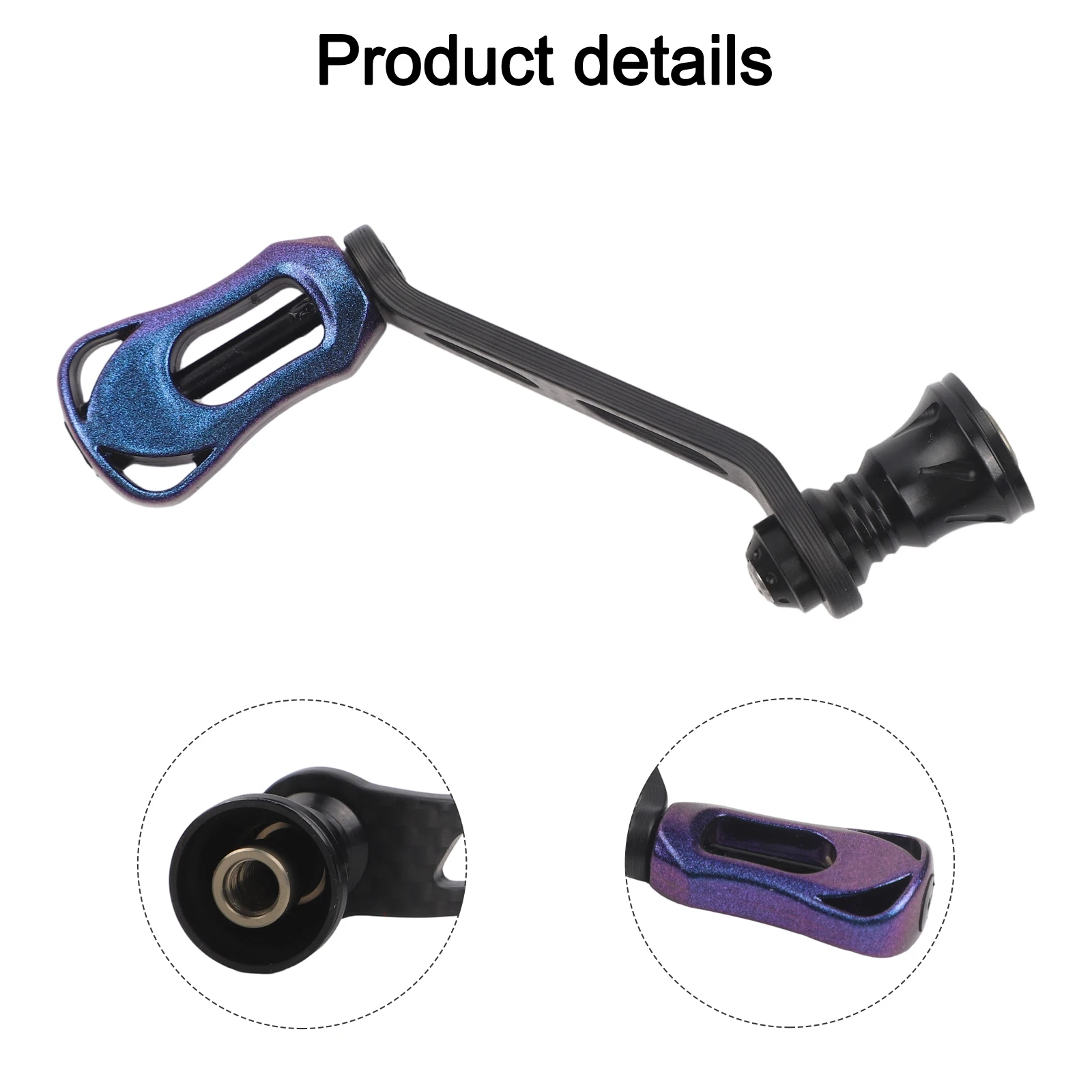 1 Peça para Carretilha de Pesca DAIWA FUEGO, Manivela Única de Fibra de Carbono 70MM com Parafuso, Ferramenta de Pesca