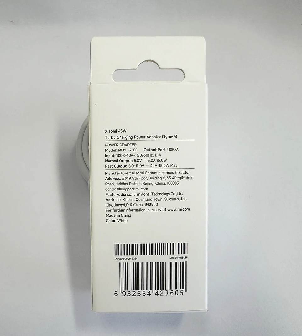 Cargador Original Xiaomi Redmi de 45W, Adaptador de Carga Rápida EU de 33W 18W 27W, Cable Tipo C, Mi Poco M7 X7 K40 Note