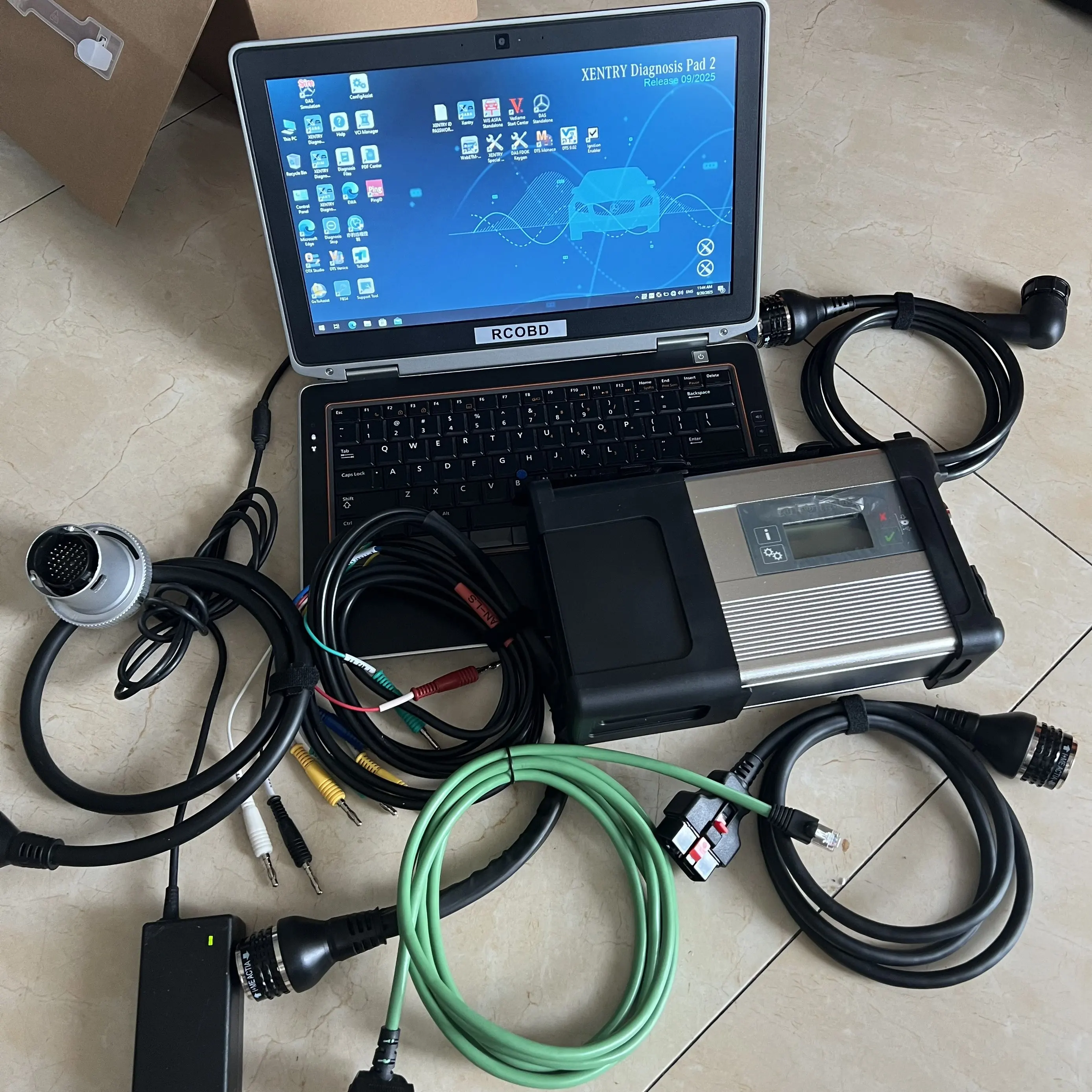 

High quality mb star c5 diagnostic scanner tool with 2025.09 xentry diagnosis software for benz with e6420 laptop i5 8g full set