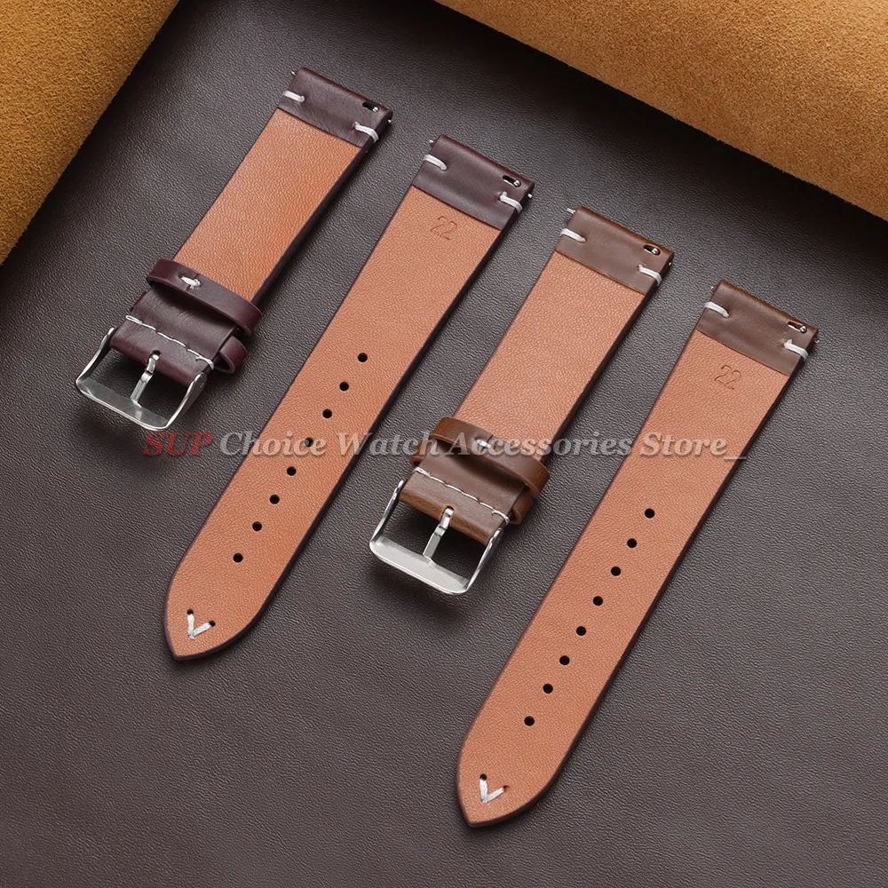 18mm 20mm 22mm Vintage Oil Wax - đánh giá và giá Suede Strap Watch