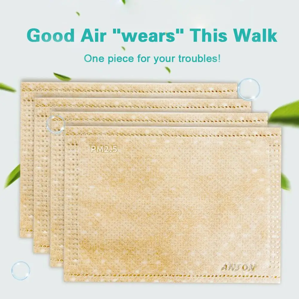 1/2 pz Anti Haze facile da trasportare sicuro da usare filtro a carbone attivo a 5 strati materiali di alta qualità maschera non allergica antipolvere