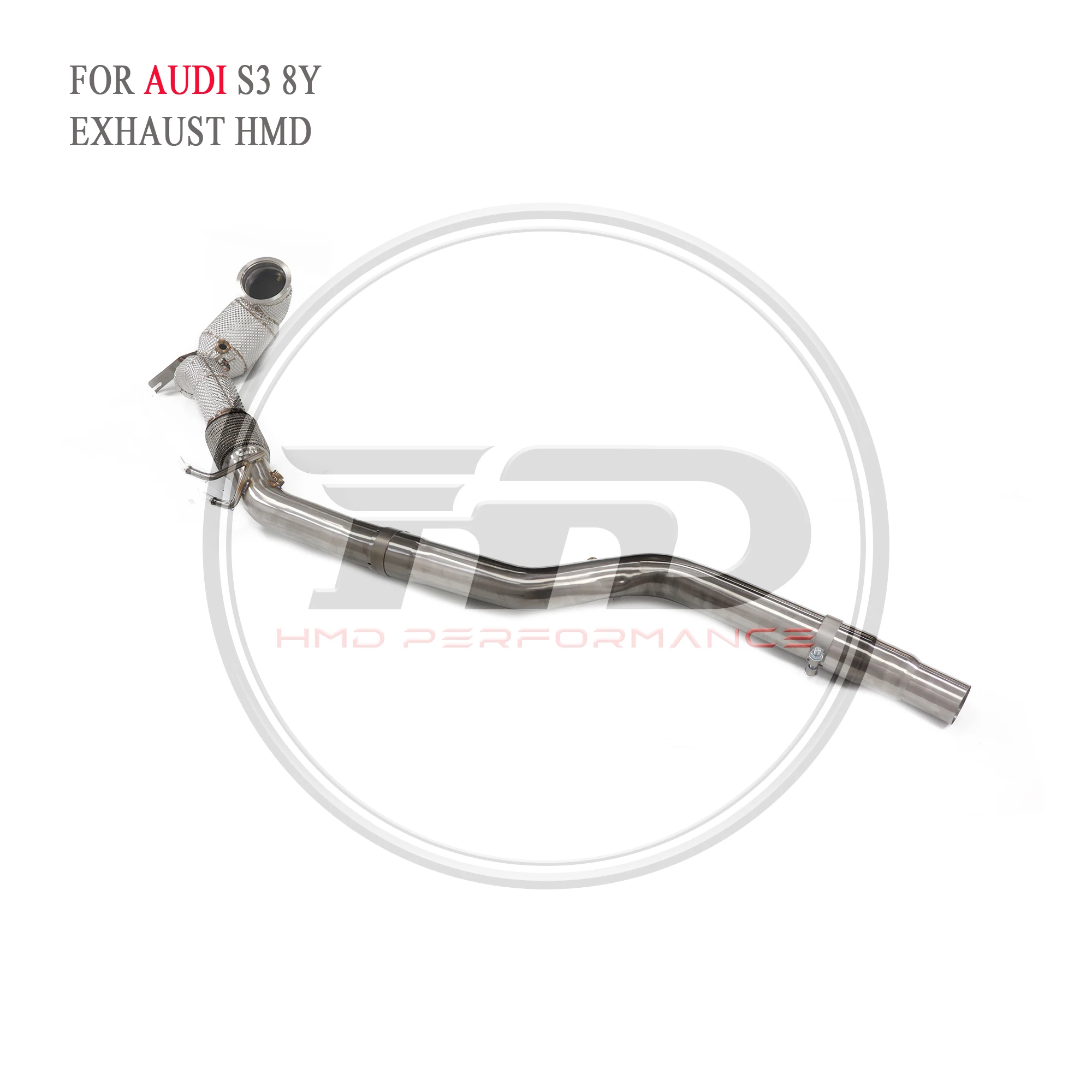 

HMD Exhaust System High Flow Performance Downpipe for Audi S3 8Y 2.0T with OPF Version With Heat Shield