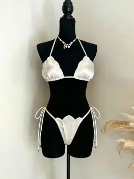 Bikini Set with Skirt 6 Sexy Bikini Swimsuit with Skirt Bandage Swimwear Women Brazilian Bikini 3 Pcs Bathing Suit A Line Skirt Summer Female 6