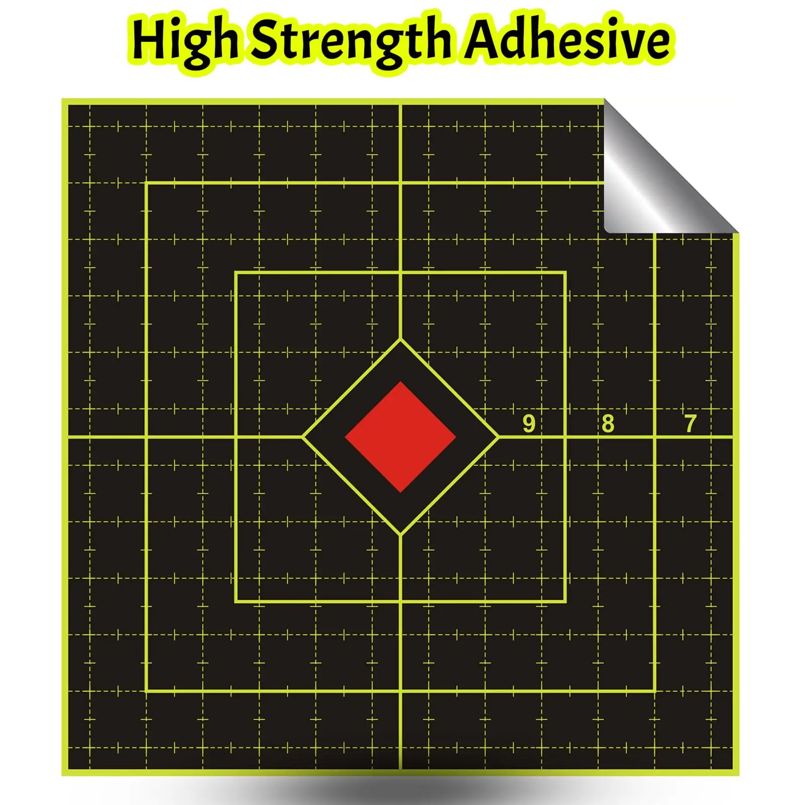 أهداف إطلاق النار JOAXOR مقاس 6 بوصات مع ملصقات ورقية تفاعلية ذات تأثير أصفر 100 ممارسة إطلاق النار على الهدف اللاصق