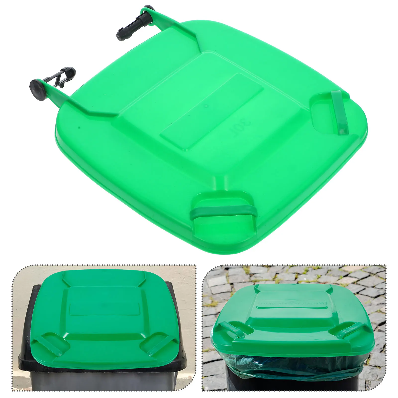 

1pc Thickened Plastic Garbage Can Lid Replacement Odor Protection Large Sealable Trash Can Lids For Outdoor Public