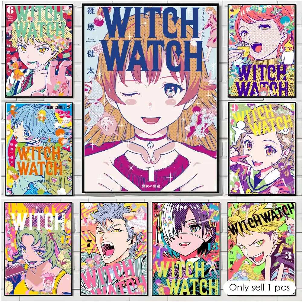 Anime Magic W-Witch W-Watch Poster Modern  Wall Art Aesthetic Minimalist Bedroom Decor Cafe Home Gift