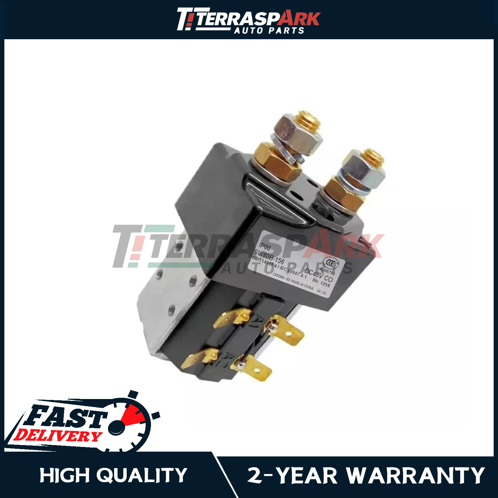 SW80B-156 48V 125A DC Contactor for Albright Curtis ZAPI B4SW11 W12 Controller