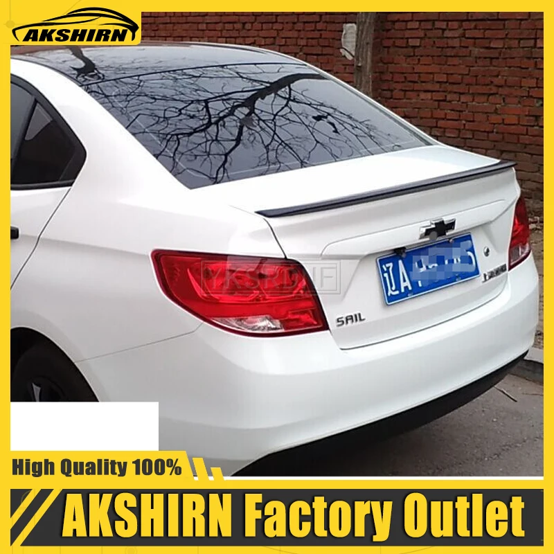 For Chevrolet Sail 2015 2016 2017 Spoiler High Quality ABS Primer or Any Color Car Rear Spoiler for Sail