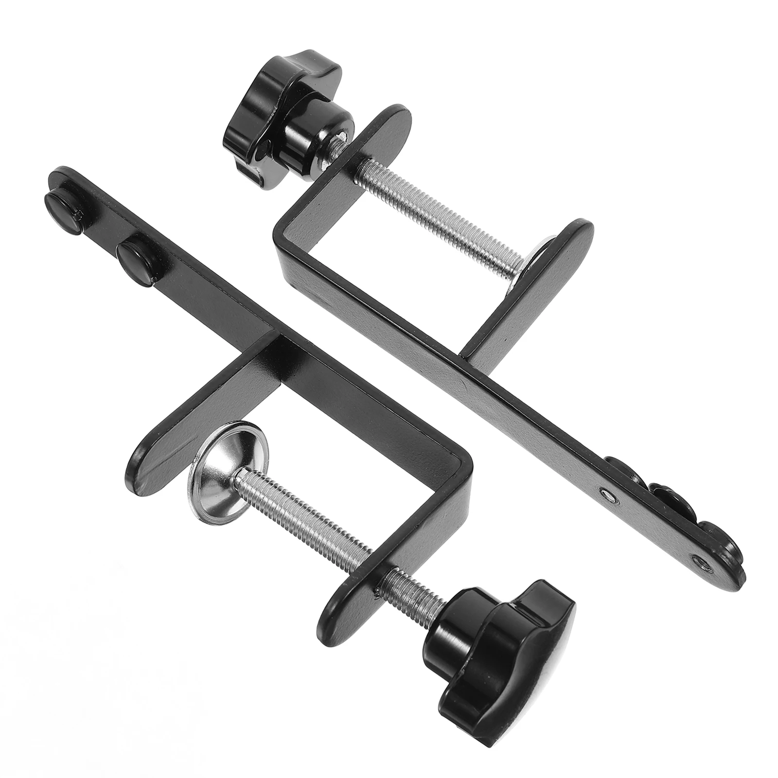 

2pcs Fixed Bracket Hole Board Brackets Folding Desk Table Mount Clamp Iron Hangers Pegboard Metal Clip C Clamp Large C Clamps