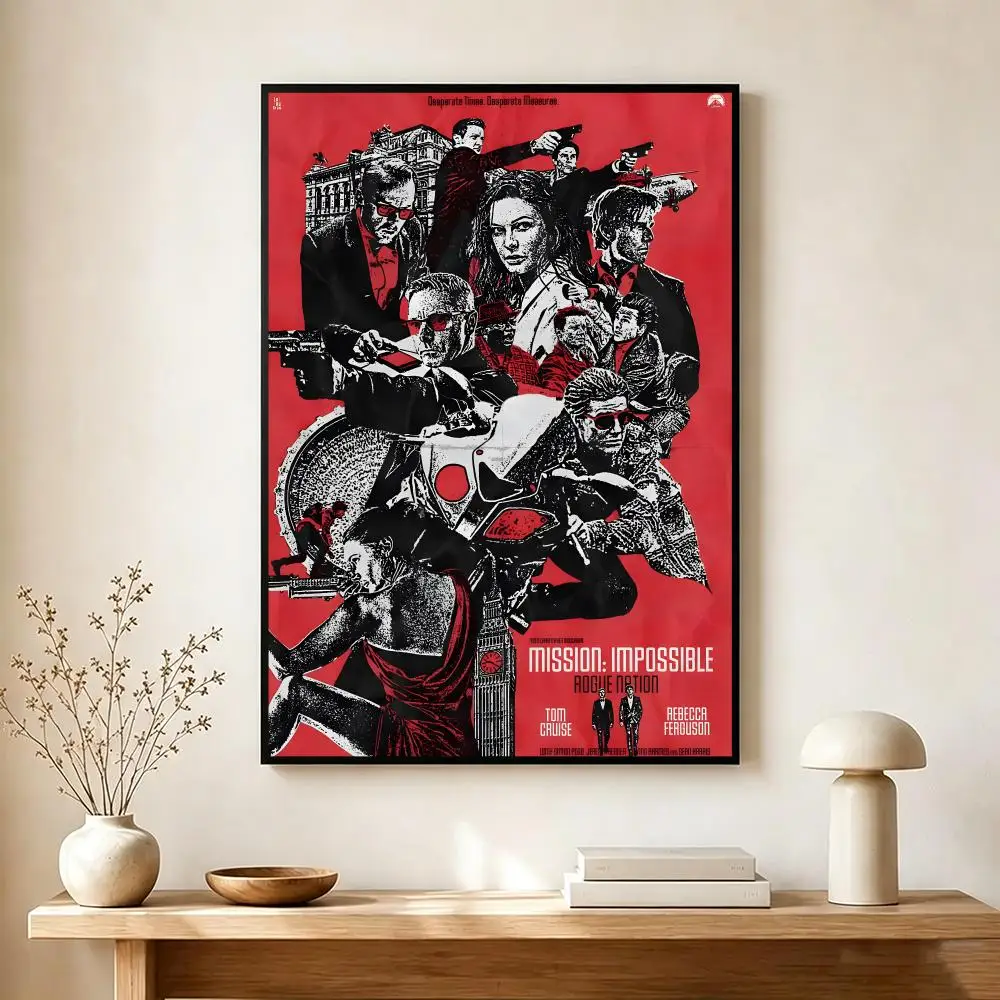 thrilling movie M-Mission Impossible Poster Modern Home Decoration Interior Design & Contemporary Wall Art Collection