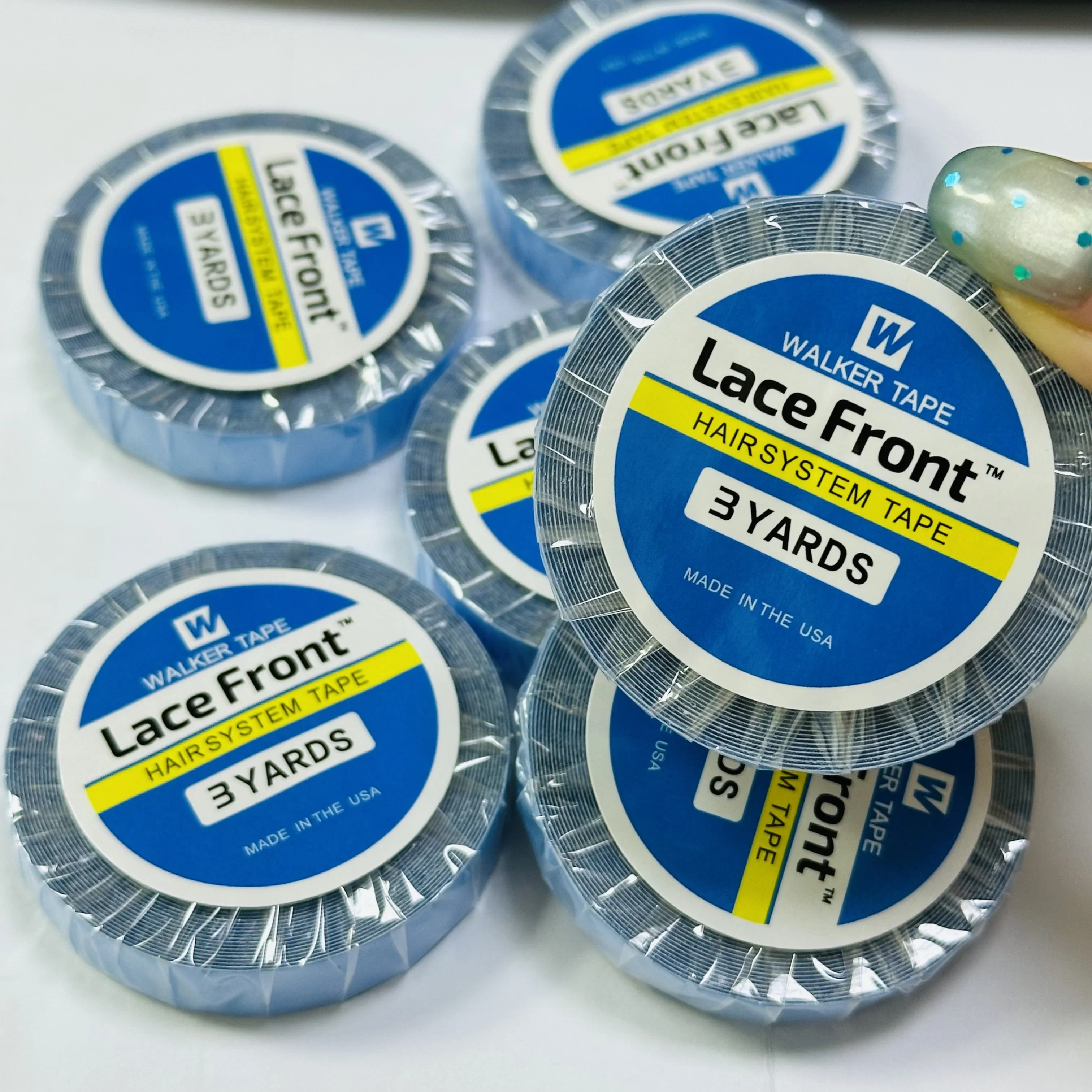 

Оптовая продажа, 20 шт., 3 ярда, ширина 0,8/1,0/1,2/2,0 см, ультрафиксирующая лента для ходунков, парик, кружевная система волос, двусторонняя лента для наращивания волос