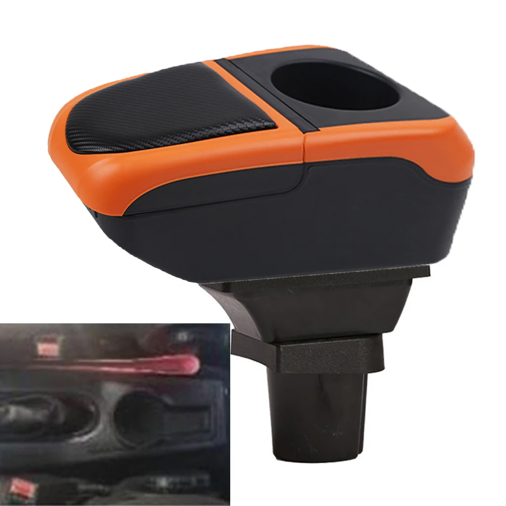 

For Car Ford focus mk1 Armrest Box Arm Elbow Rest Center Console Storage Case with Cup Holder USB Port