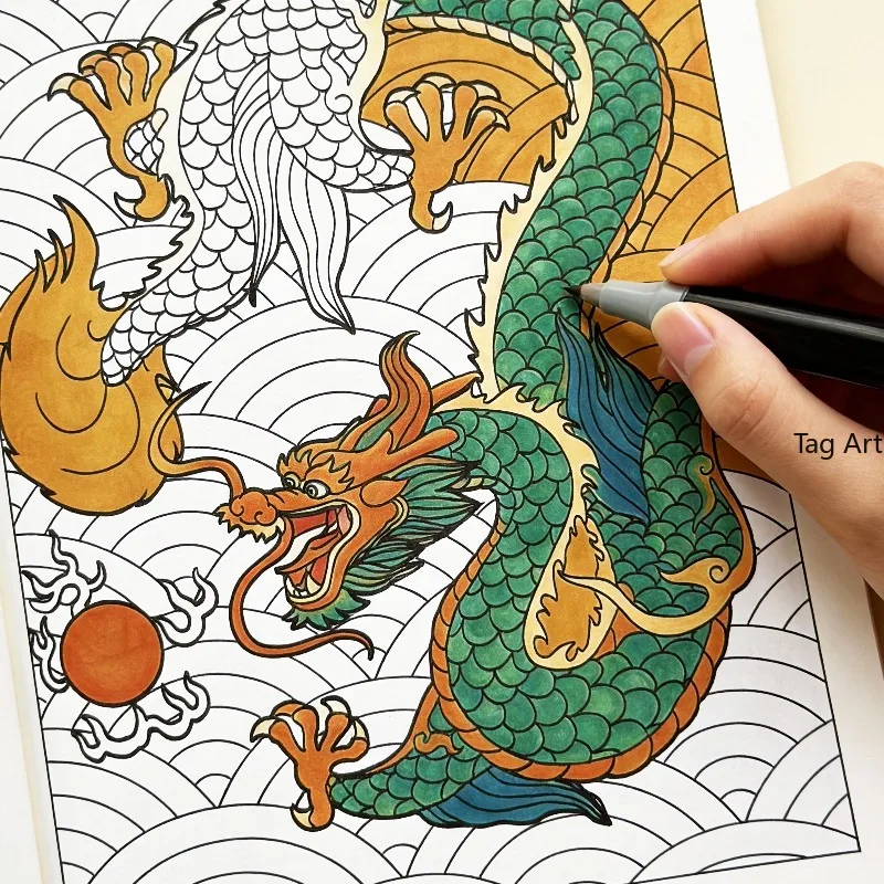 A Hand Drawn Book For Adults To Relieve Anxiety And Calm Down, Animal/Castle/Flower Mandala Theme, Coloring Book, A Good Gift