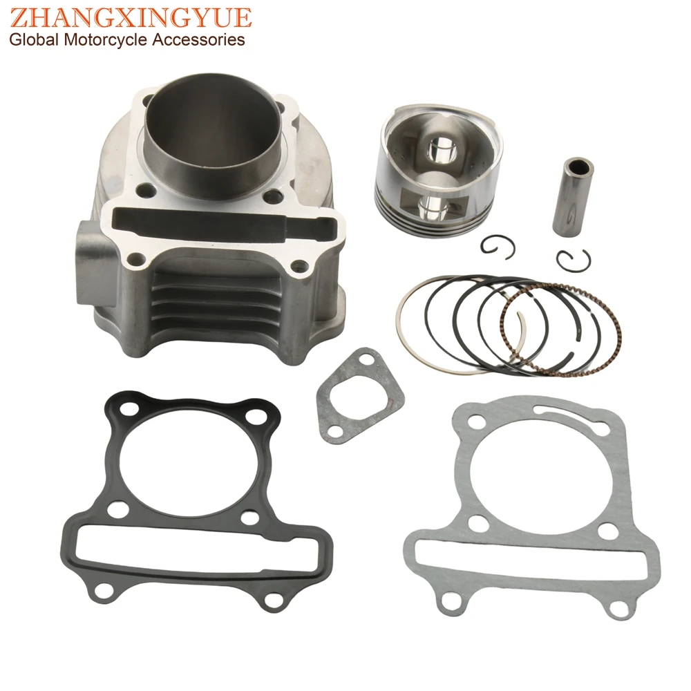 52mm 105cc Big Bore Racing Cylinder Kit & Head Assembly For Baotian BT49QT BT50QT GY6 50cc 139QMB 4T Chinese Scooter