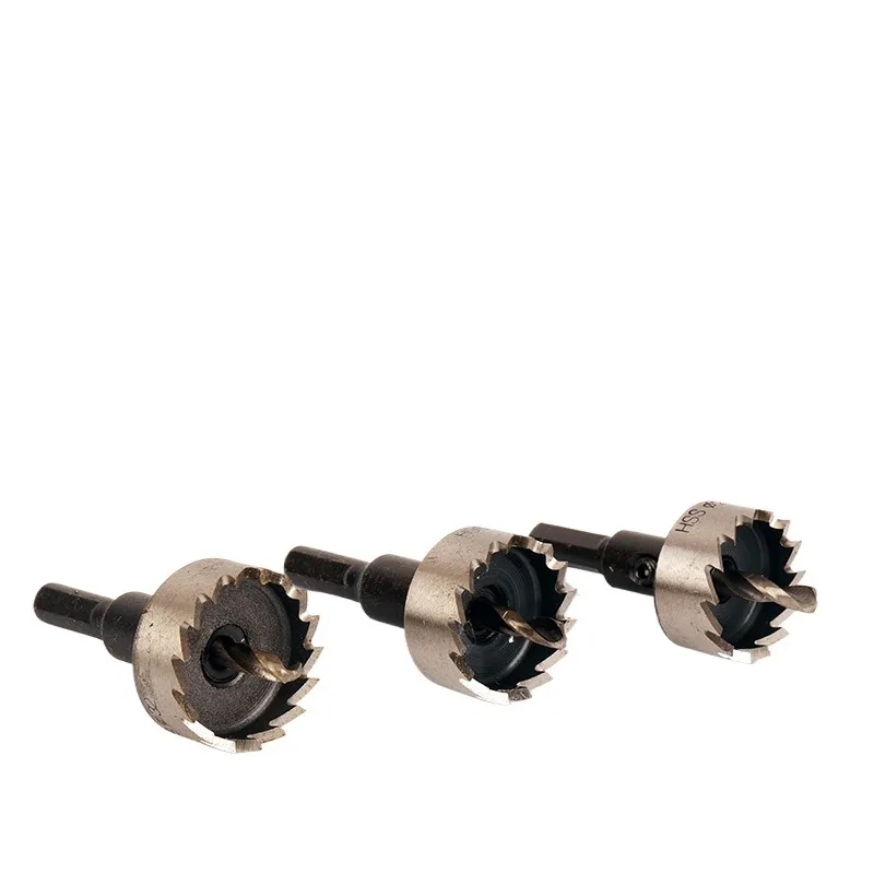 Premium Fully Ground HSS Hole Saw Cutter Sheet Metal Drill Bit Self-Centering for Thin Iron Steel Aluminum