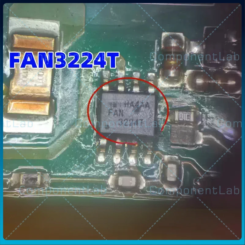 5-25pcs Original FAN3224T SOIC-8, Marking 3224T Dual 5A MOSFET Gate Driver for BMW 530KLE EV Charger