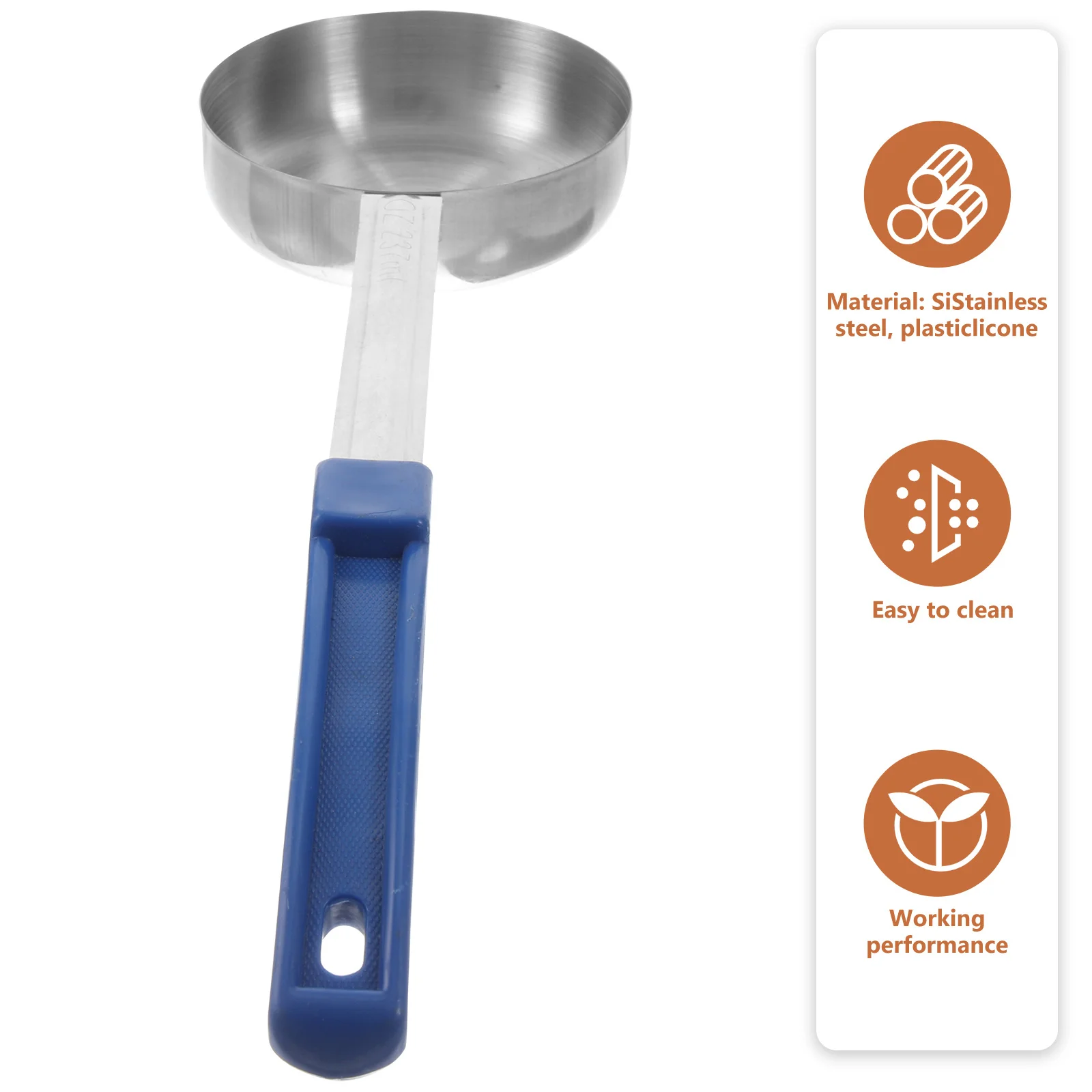 

Long Handle Ounce Ladle Portion Control Serving Spoon Sauce Ladle Sturdy Liquid Measuring Spoon For Cooking