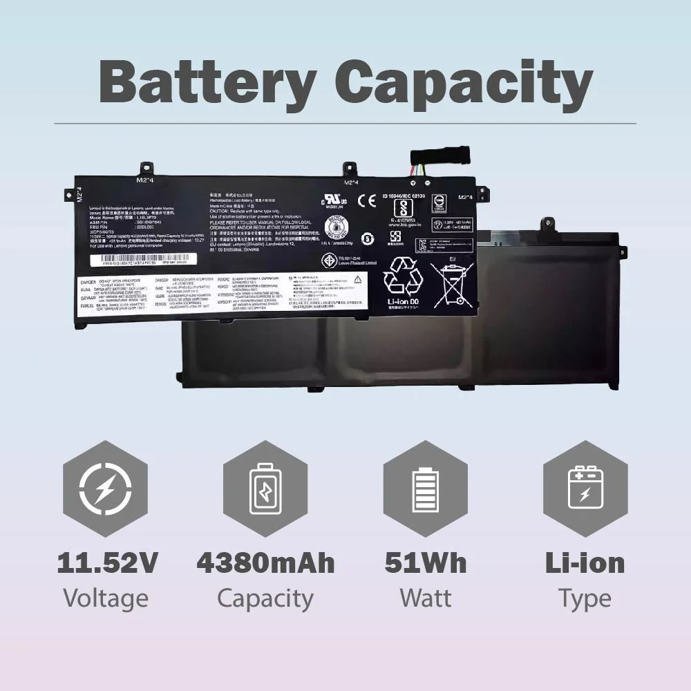 L18C3P72 L18L3P73 L18M3P74 L18M3P73 Battery for Lenovo ThinkPad T14 Gen1/Gen2,ThinkPad T490/T495/P43S/P14s Series Laptop 02DL007