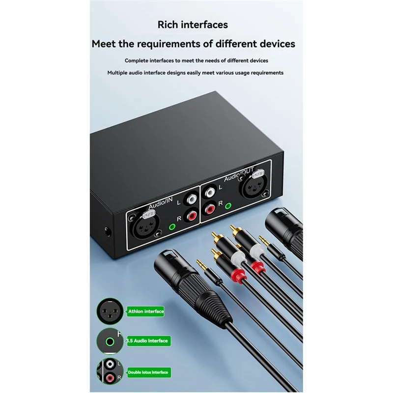 Eliminador de ruido de corriente JABS, filtro de ruido de Audio, amplificador de puerto Lotus XLR Dual, aislador de Audio multifuncional