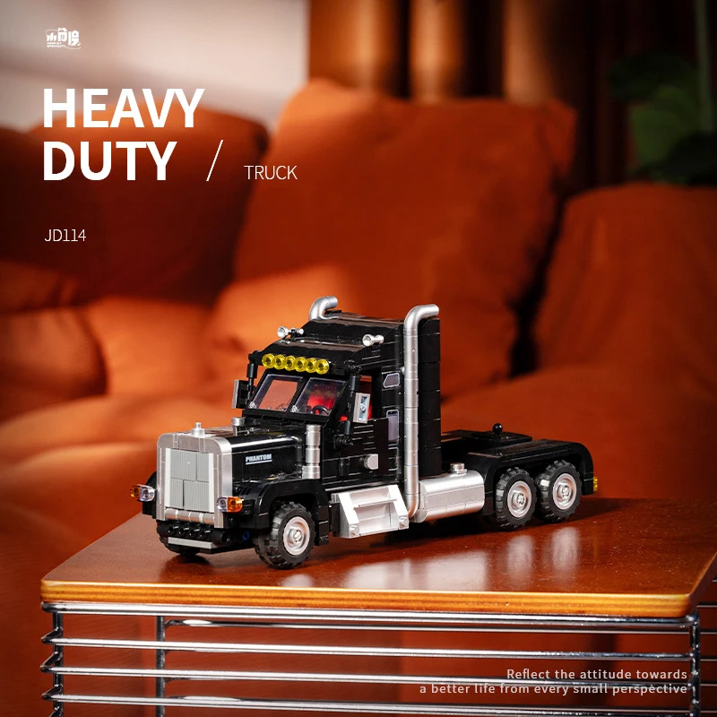 

American Style Tractor Puzzle 3D Assembly Truck Car，High Quality Abs Building Block Toy Gift，XT262