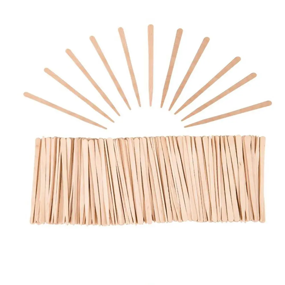 Schoonheidstool Tong Depressor Houten Kleine Wassende Applicator Sticks Body Haarverwijdering Sticks Wax Sticks Gezicht Vegen Wax Tool