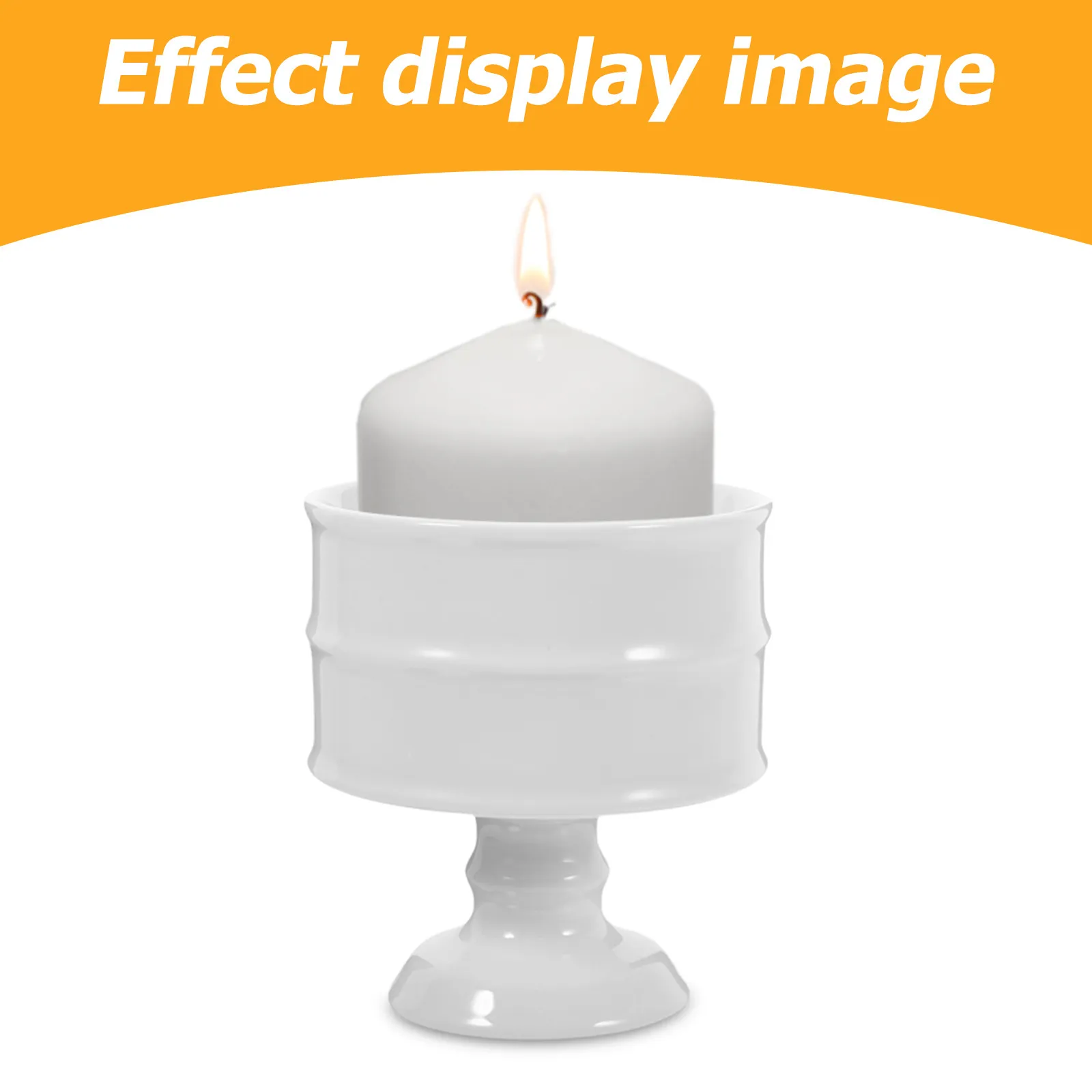 Ceramic Holder High Footed Vintage Design 150Ml for Home Wedding Dinner Party Romantic Stand Multiple Colors
