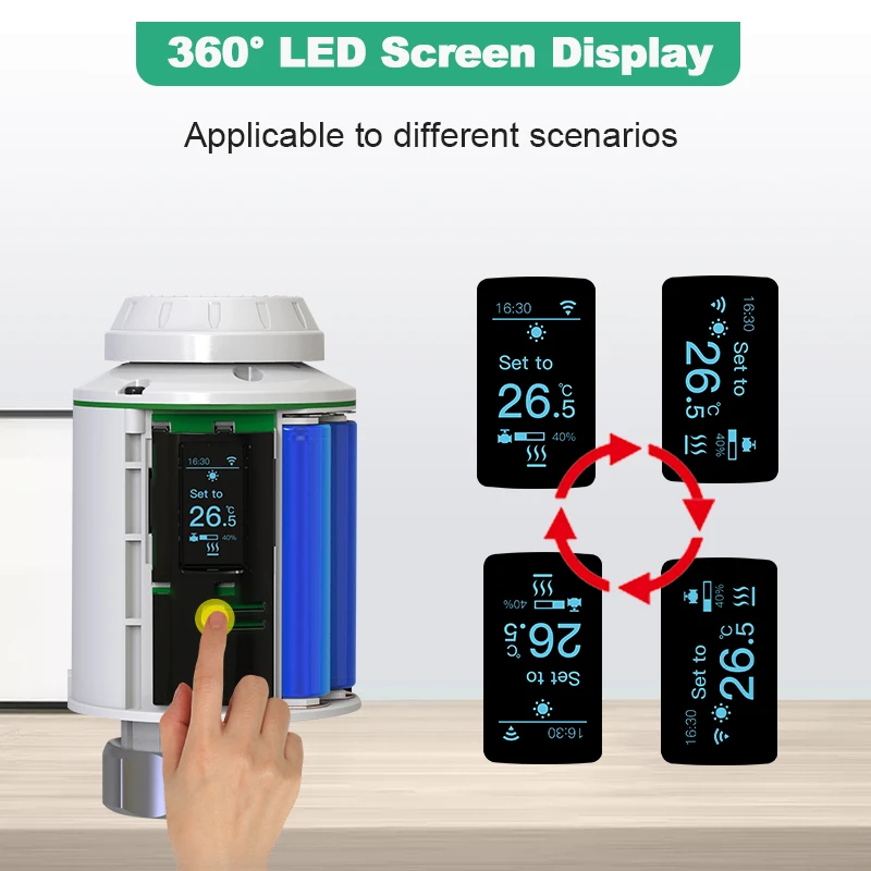 Smart Home Tuya Wifi Thermostatic Radiator Actuator Valve TRV Thermostat Programmable Temperature Controller Alexa Google Home