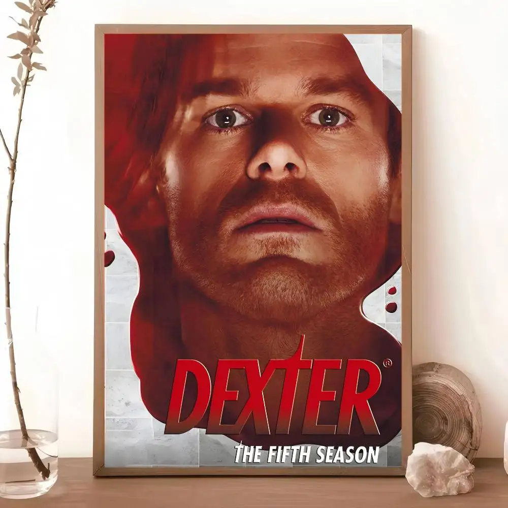 ديكستر الكلاسيكية خمر الملصقات ديكور اللوحة جدار الفن ورق الكرافت الأبيض Kawaii غرفة ديكور