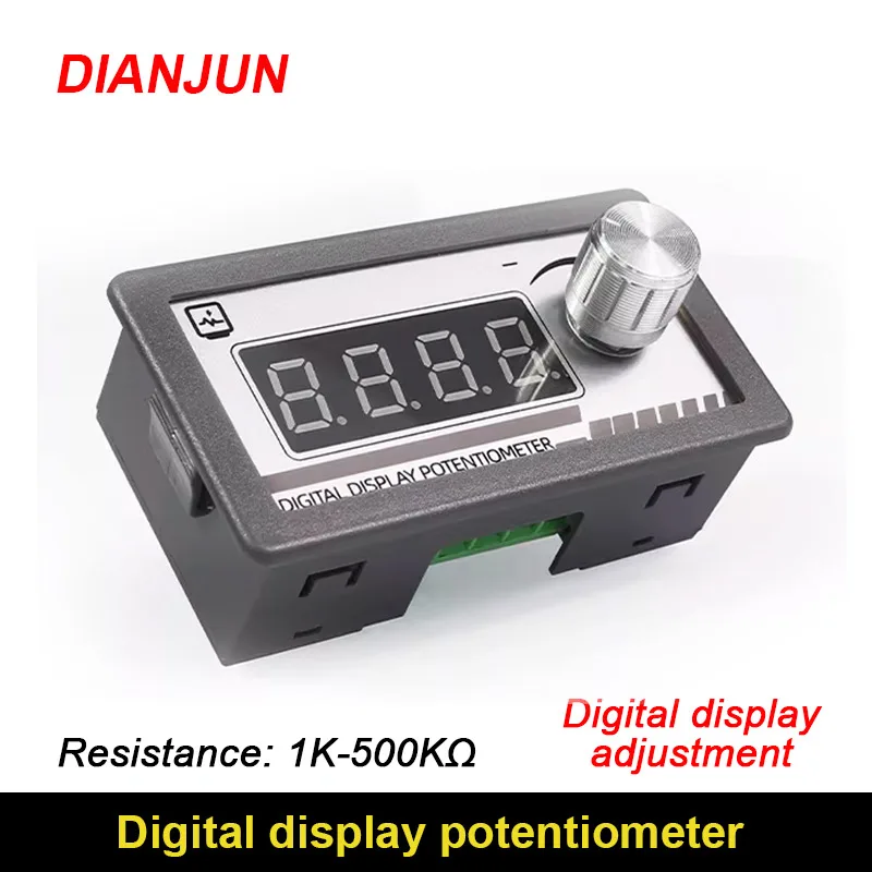 Digital Display Potentiometer 1K 2K 5K 10K 20K 50K 100K 500K Digital Display Adjustable Resistor For Speed Regulation of PLC VFD