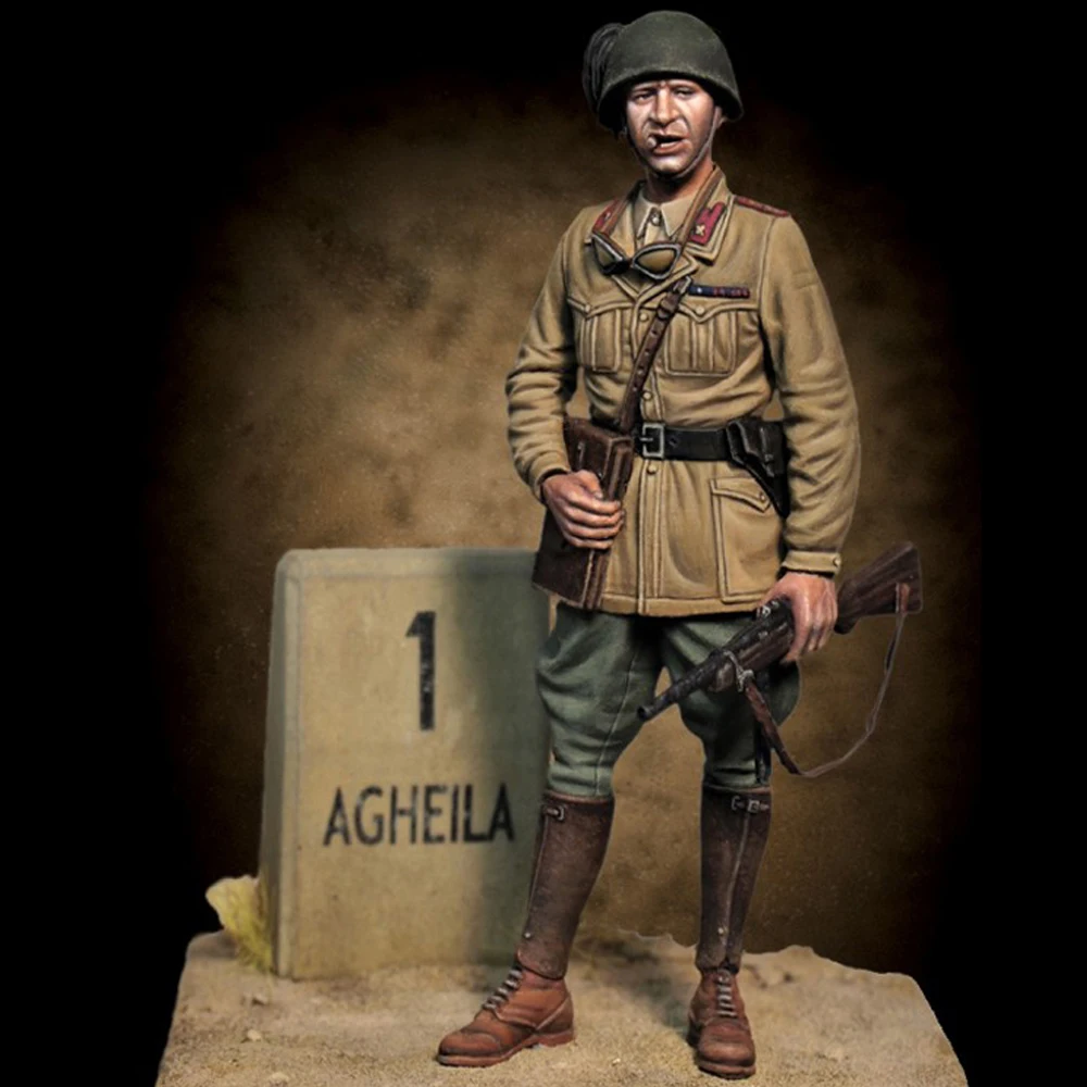 Figurine modèle en résine, GK, officier de la seconde guerre mondiale 1/24, posture debout, thème militaire, kit non assemblé et non peint