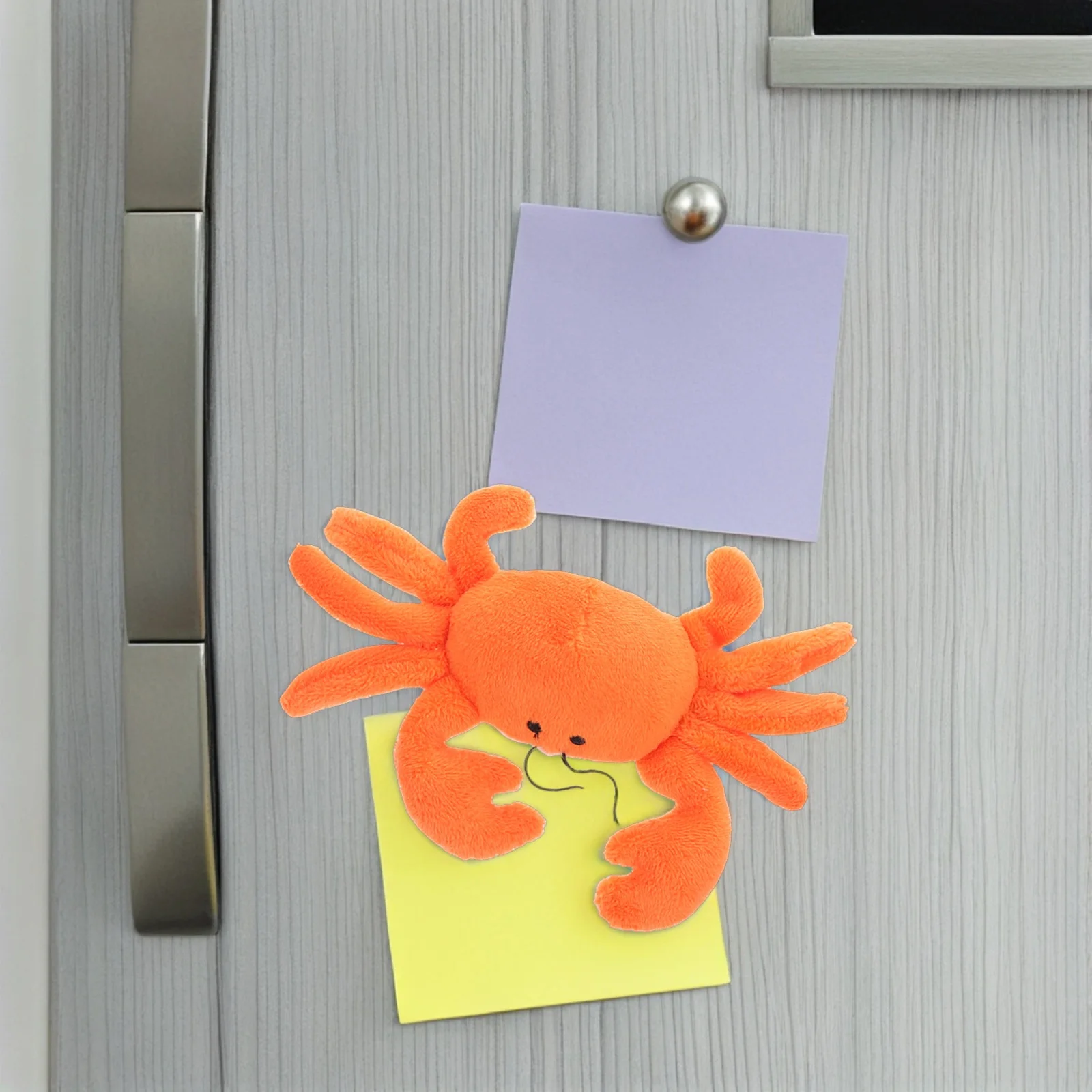 Plush Crab Fridge Decor Decorate Animal Refrigerator Magnet Accessories Cartoon Metal Door Magnets Decoration Office