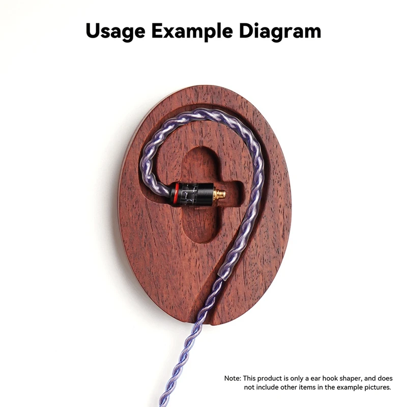Earpone cabo shaper de madeira diy orelha gancho shaper portátil titular peças reposição acessórios