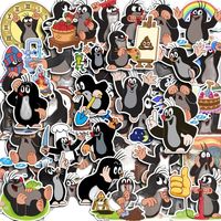 40Pcs  Cute The Mole Sisters Little Mole Stickers  DIY Stickers Scrapbooking Phone Luggage Skateboard Vinyl  Waterproof  Decals