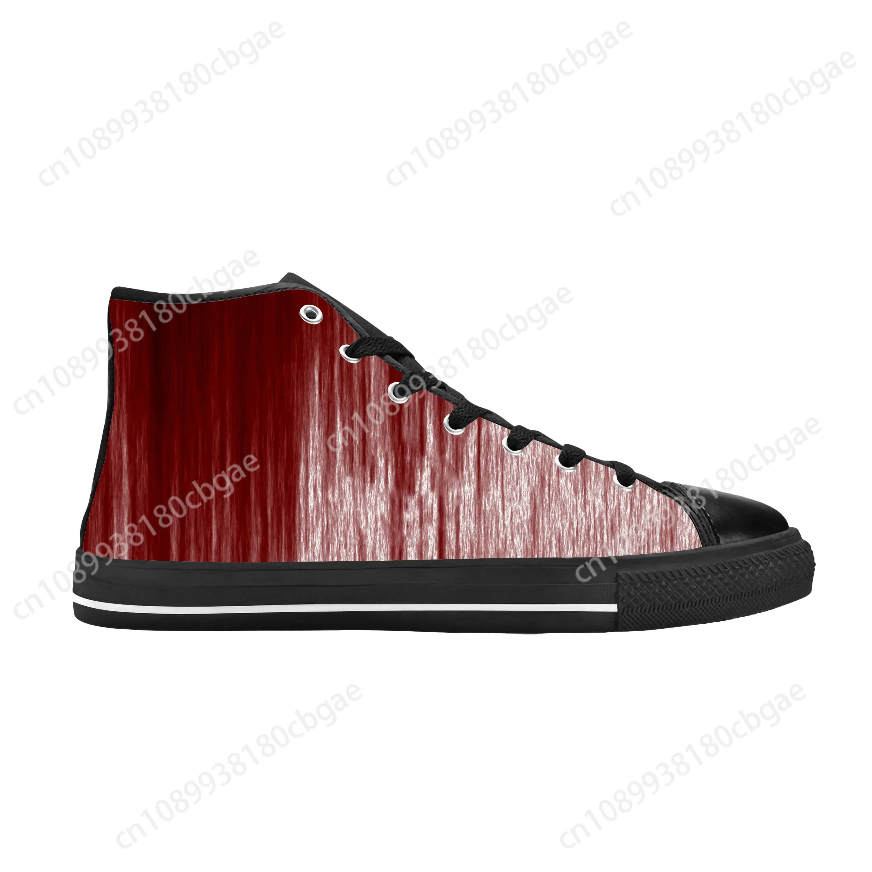 Blood Bloody Pattern Horror Halloween Goth Gothic Casual Cloth Shoes High Top Comfortable Breathable 3D Print Men Women Sneakers