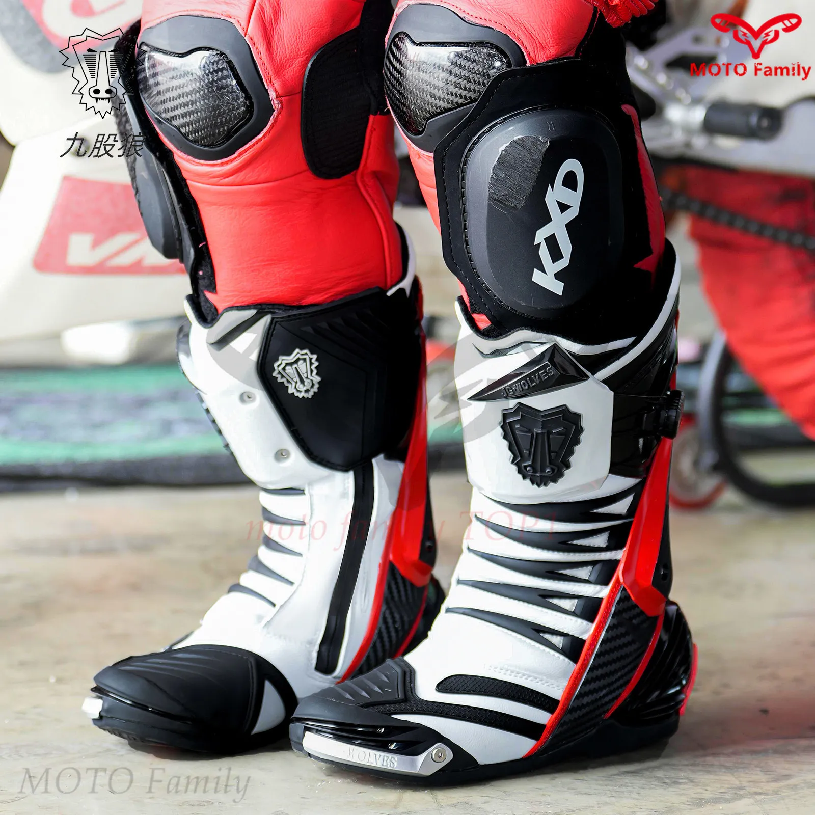 أحذية ركوب الدراجات النارية لل - مراجعة Motorcycle Boots Waterproof Riding وسعره